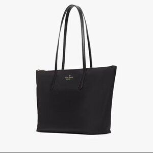 kate spade NWT Black Nylon Two Handle Medium Kitt Tote